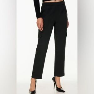 Babaton Black Straight Cargo Pants